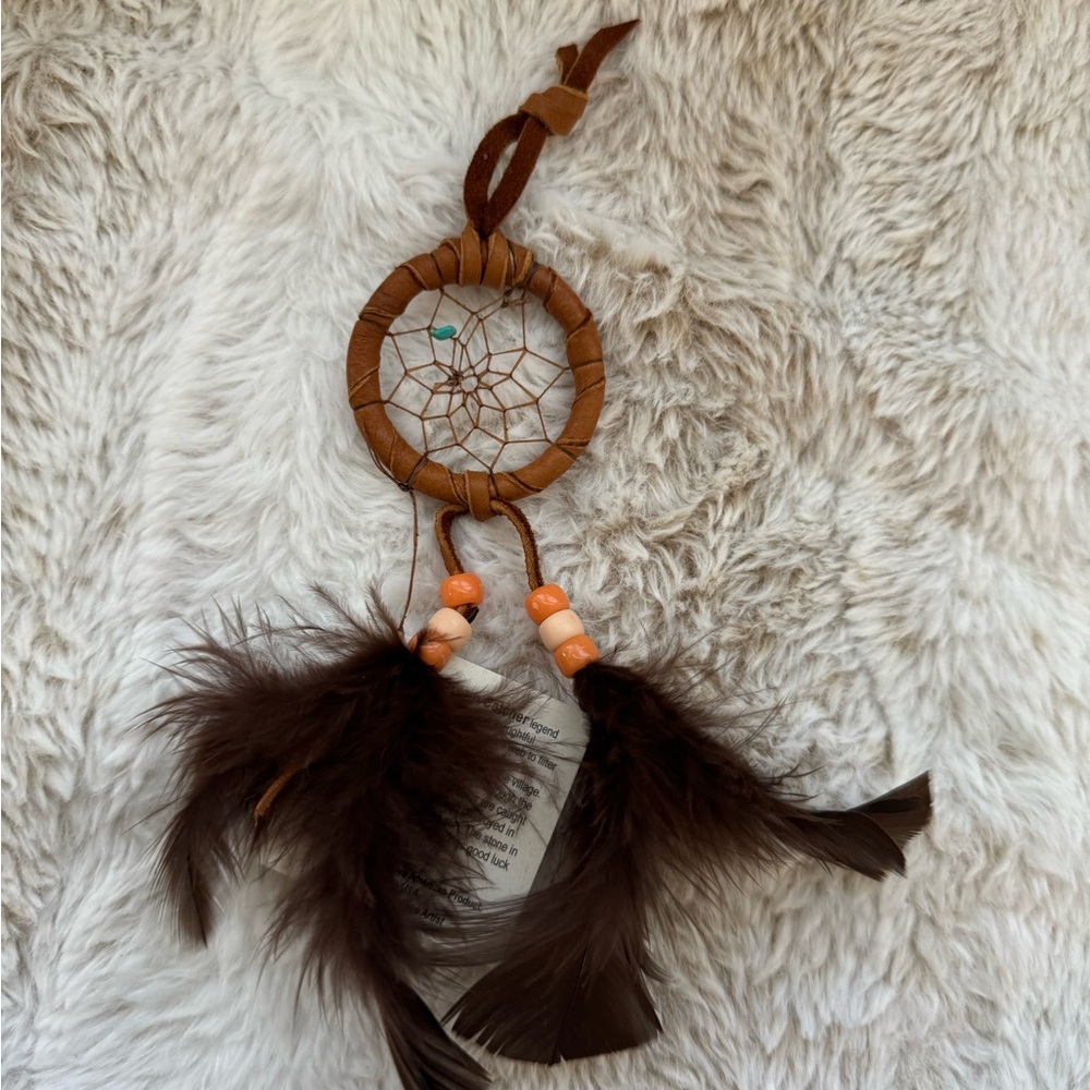 Brown Dreamcatcher with Feathers